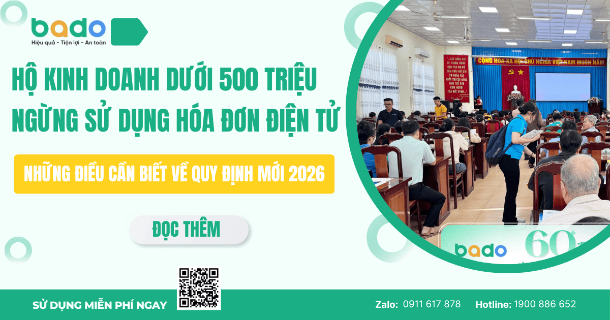 Hộ Kinh Doanh Dưới 500 Triệu Ngừng Sử Dụng Hóa Đơn Điện Tử - Những Điều Cần Biết Về Quy Định Mới 2026