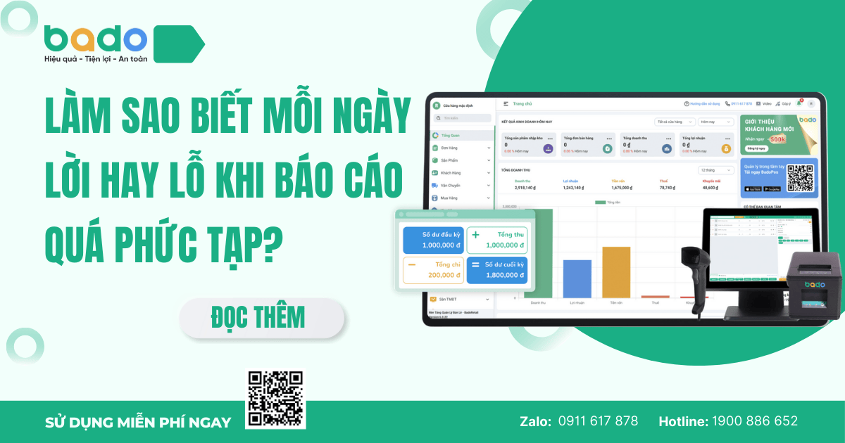 Làm sao biết mỗi ngày lời hay lỗ khi báo cáo quá phức tạp?