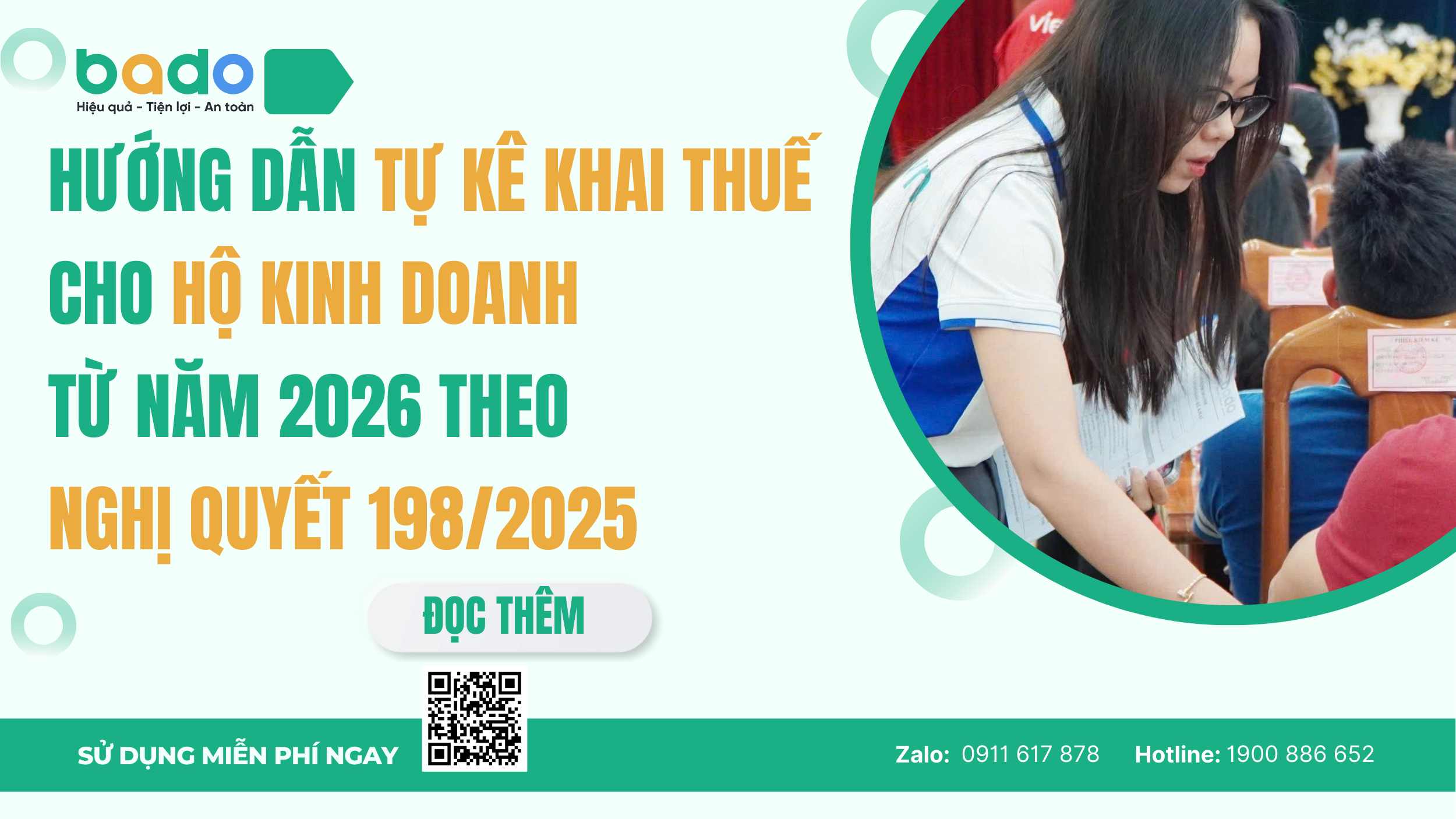 Hướng dẫn tự kê khai thuế cho hộ kinh doanh từ năm 2026 theo Nghị quyết 198/2025