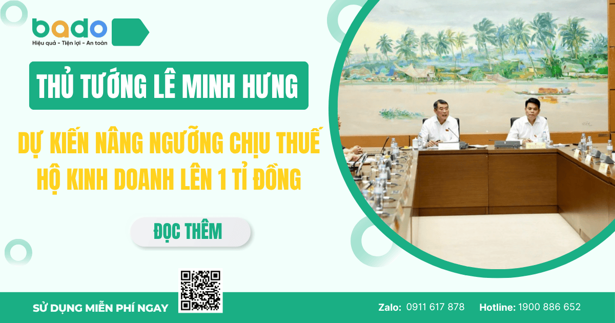 Thủ Tướng Lê Minh Hưng: Dự Kiến Nâng Ngưỡng Chịu Thuế Hộ Kinh Doanh Lên 1 Tỉ Đồng